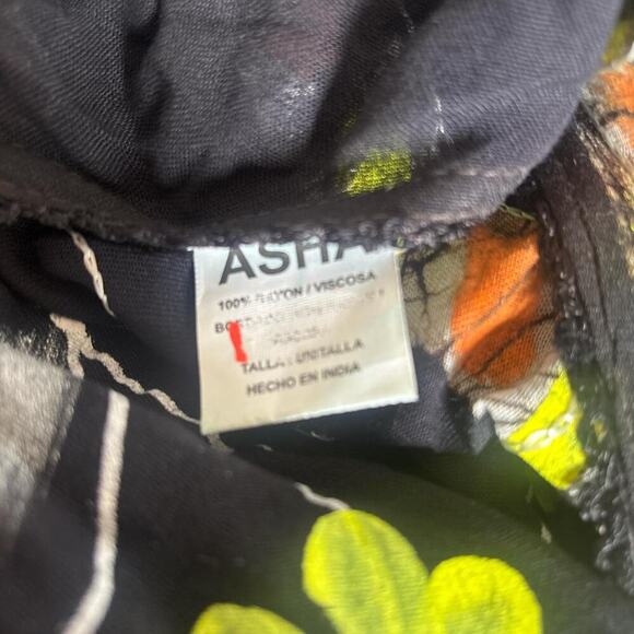 vintage‎ painted floral boho festival summer dress large/xlarge - Picture 5 of 6